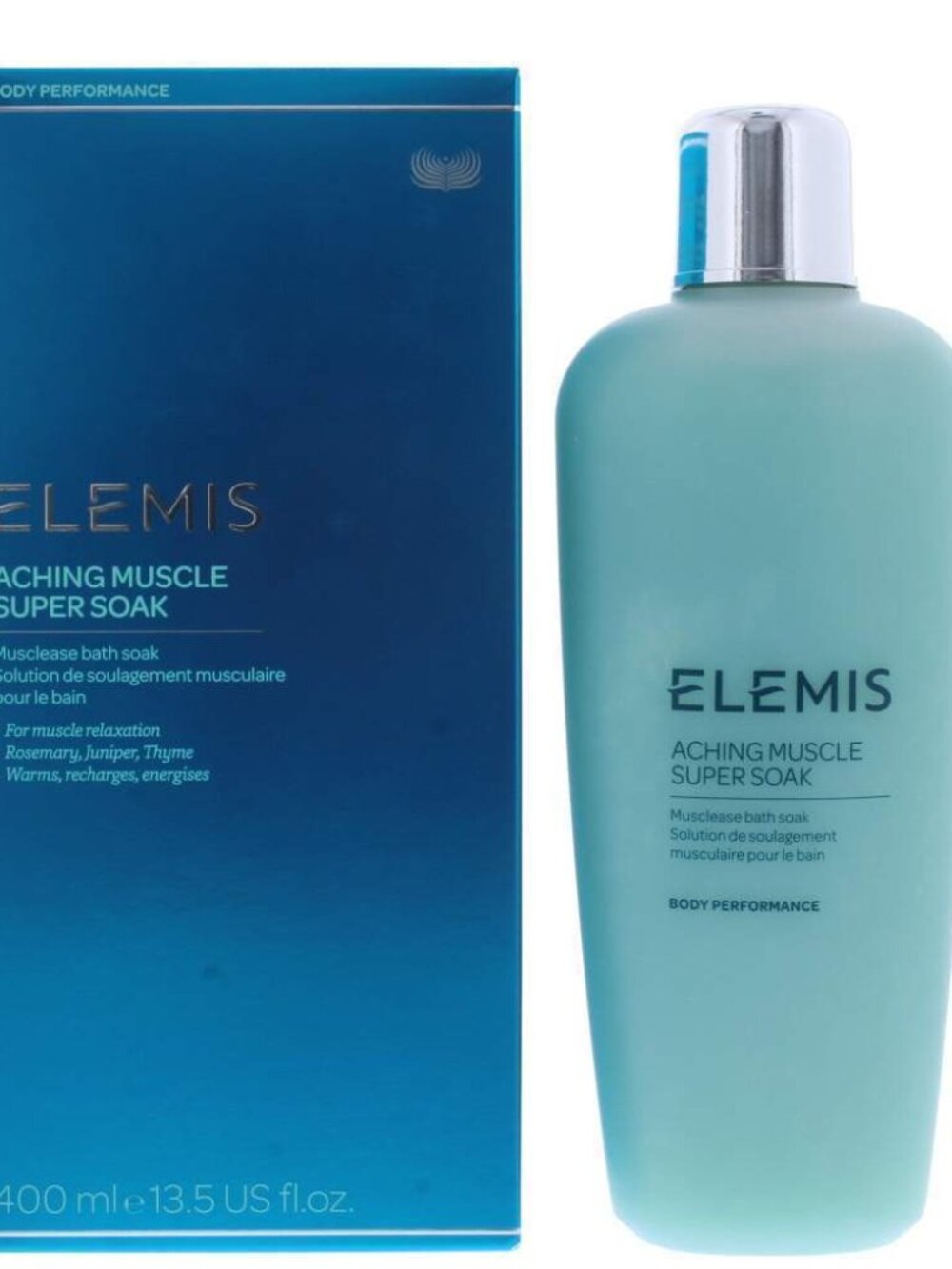 Elemis Aching Muscle Super Soak Bath 13.5 oz / 400 ml Expirtn Date 2028 New Box